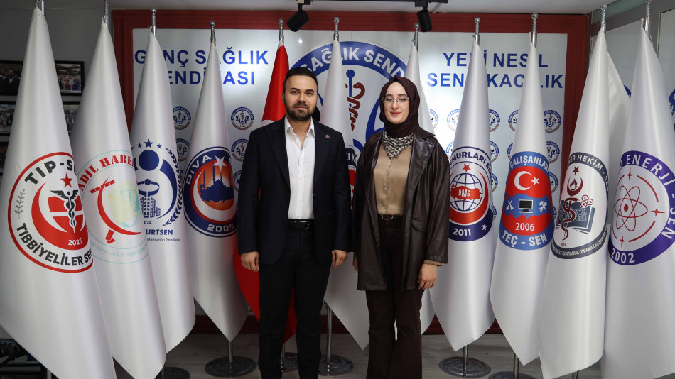 TÜRK PSİKOLOGLAR DERNEĞİ GENEL KOORDİNATÖRÜ NAZAN TEKİN’İ GENEL MERKEZİMİZDE AĞIRLADIK